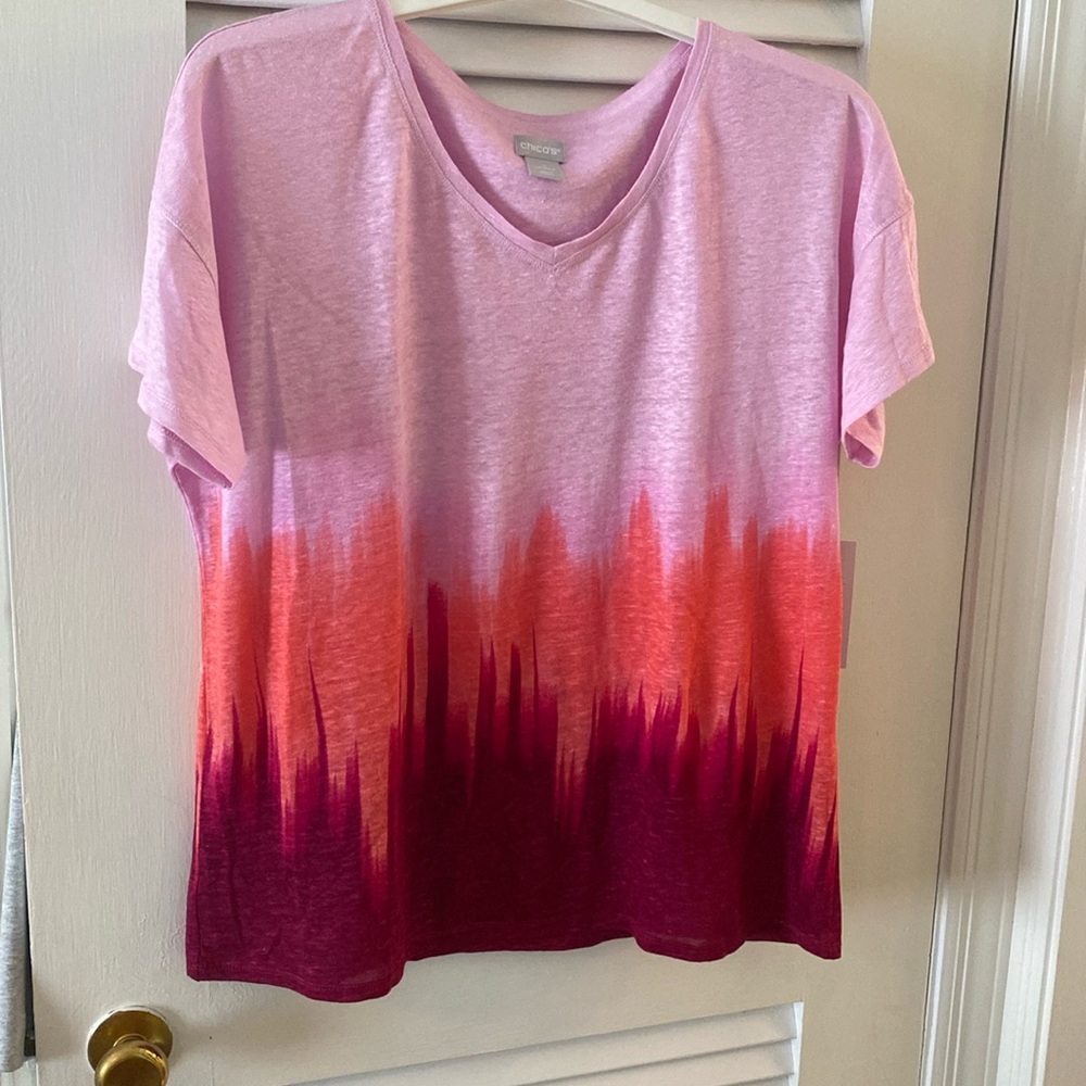 Chicos linen tee NWT size M (Chico’s 1)